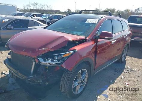 2017 Hyundai Santa Fe Limited Ultimate из США, поврежденный, VIN KM8SRDHFXHU243751